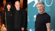 Polly Samson, David Gilmour e Roger Waters (Foto: Getty Images)