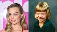 Margot Robbie hoje e na infância (Getty Images)