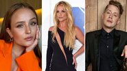 Larissa Manoela (Foto: Reprodução / Instagram), Britney Spears  (Foto: Jamie McCarthy / Getty Images) e Macaulay Culkin