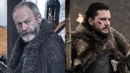 Sor Davos e Jon Snow lado a lado em "Game of Thrones" (Foto: Reprodução / HBO)