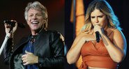 Jon Bon Jovi (Foto 1: Ricardo Matsukawa/ Mercury Concerts) e Marília Mendonça (Foto 2: Reprodução)
