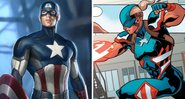 Capitão e Capitã Marvel (Foto 1: Divulgação / Disney e Foto 2: Reprodução / Marvel Comics)