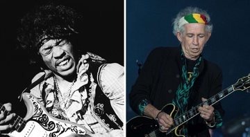 Jimi Hendrix (Foto: Bruce Fleming/AP) e Keith Richards (Foto:Sipa/AP Images)