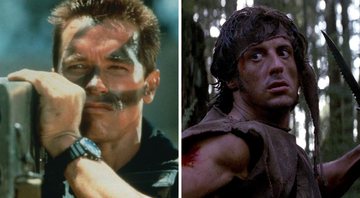 John Matrix (Foto: Reprodução/20th century Fox) e Rambo (Foto: Reprodução/Carolco Pictures)