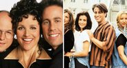 Elenco de Seinfeld (Foto: Divulgação) e Friends (Foto: Reprodução/Warner)