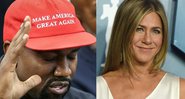 Kanye West (foto: Getty Images / Oliver Contreras) e Jennifer Aniston (Foto: Jordan Strauss / Invision / AP)