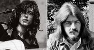 Jimmy Page em 1977, durante apresentação do Led Zeppelin no festival Day on the Green, em Oakland, Califórnia (Foto: Michael Zagaris Photography LLC e Reel Art Press) e John Bonham (Foto: AP)