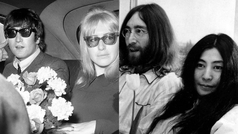 Cynthia e John Lennon e Yoko Ono e John Lennon (Foto 1: AP Images | Foto 2: AP Images)