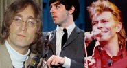 John Lennon (Foto: AP) / Paul McCartney (Foto: Reprodução AP) / David Bowie na Glass Spider Tour (Foto: Elmar J. Lordemann / Wikimedia Commons)