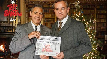 <i>Downton Abbey</i>: foto do teaser do especial de natal com participação de George Clooney - Divulgação