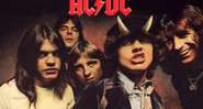 O AC/DC na capa de <i>Highway to Hell</i>, com Bon Scott na formação - Reprodução