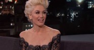 Gwen Stefani em entrevista a Jimmy Kimmel na TV norte-americana - Reprodução/Vídeo