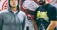 Os rapper norte-americanos Drake e Eminem - Reprodução/Instagram
