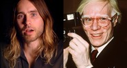 Jared Leto e Andy Warhol - Reprodução/AP