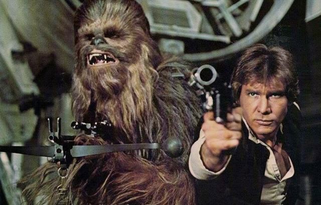 Han Solo e Chewbacca - Reprodução
