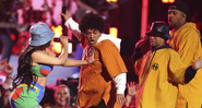 Cardi B e Bruno Mars em performance no Grammy 2018 - Matt Sayles/Invision/AP