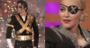 Michael Jackson no Superbowl (foto: Getty Images/ George Rose) e Madonna (Foto: Press Association via AP Images)