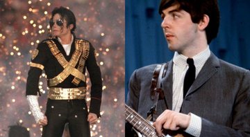 Michael Jackson no Superbowl (Foto: Getty Images / George Rose) / Paul McCartney (Foto: Reprodução / AP)