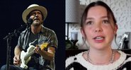 Monatagem de Eddie Vedder (Foto: Amy Harris / Invision / AP) e Lily Cornell (Foto: Reprodução/Instagram)