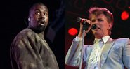 Montagem de Kanye West (Foto: Lionel Cironneau/AP) e David Bowie (Foto:AP)