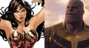 Mulher-Maravilha / Thanos (foto: reprodução/ DC Comics - Marvel Studios)