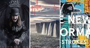 Capa dos discos: Ordinary Man, do Ozzy Osbourne; Gigaton, do Pearl Jam e The New Abnormal, do The Strokes (Fotos:Reprodução)