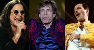 Ozzy Osbourne, Mick Jagger e Freddie Mercury (Foto 1: Henny Ray Abrams/AP/ Foto 2: Eduardo Verdugo / AP/ Foto 3: AP)
