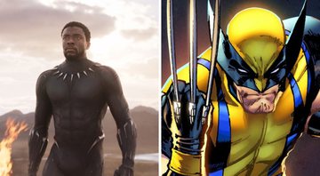 Cena do filme Pantera Negra (Foto: Divulgação) e Wolverine (foto: reprodução/ Marvel Comics)