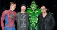 Reeve Carney, The Edge, Robert Cuccioli e Bono em evento de Spider-Man Turn Off The Dark (Foto: Getty Images / Eugene Gologursky)
