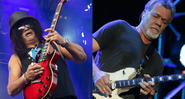 Montagem de Slash (Foto: Amy Harris/Invision/AP) e Eddie Van Halen (Foto: Rick Scuteri/AP)