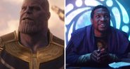 Thanos em Vingadores: Guerra Infinita (Foto: Reprodução/Disney) e Aquele Que Permanece em Loki (Foto: Reprodução/Disney+)