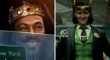 Um Príncipe em Nova York 2 (Foto: Reprodução/Amazon Prime Vídeo) e Trailer de Loki (Foto: Reprodução/Marvel)