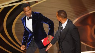 Chris Rock e Will Smith durante o Oscar em 2022 (Foto: reprodução)