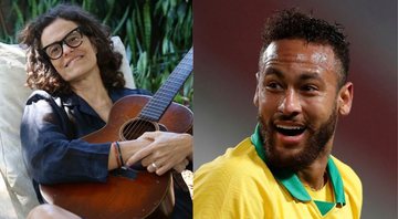 Zélia Duncan (Foto: Denise Andrade/Divulgação)/ Neymar em jogo do Brasil (Foto: Paolo Aguilar-Pool/Getty Images)